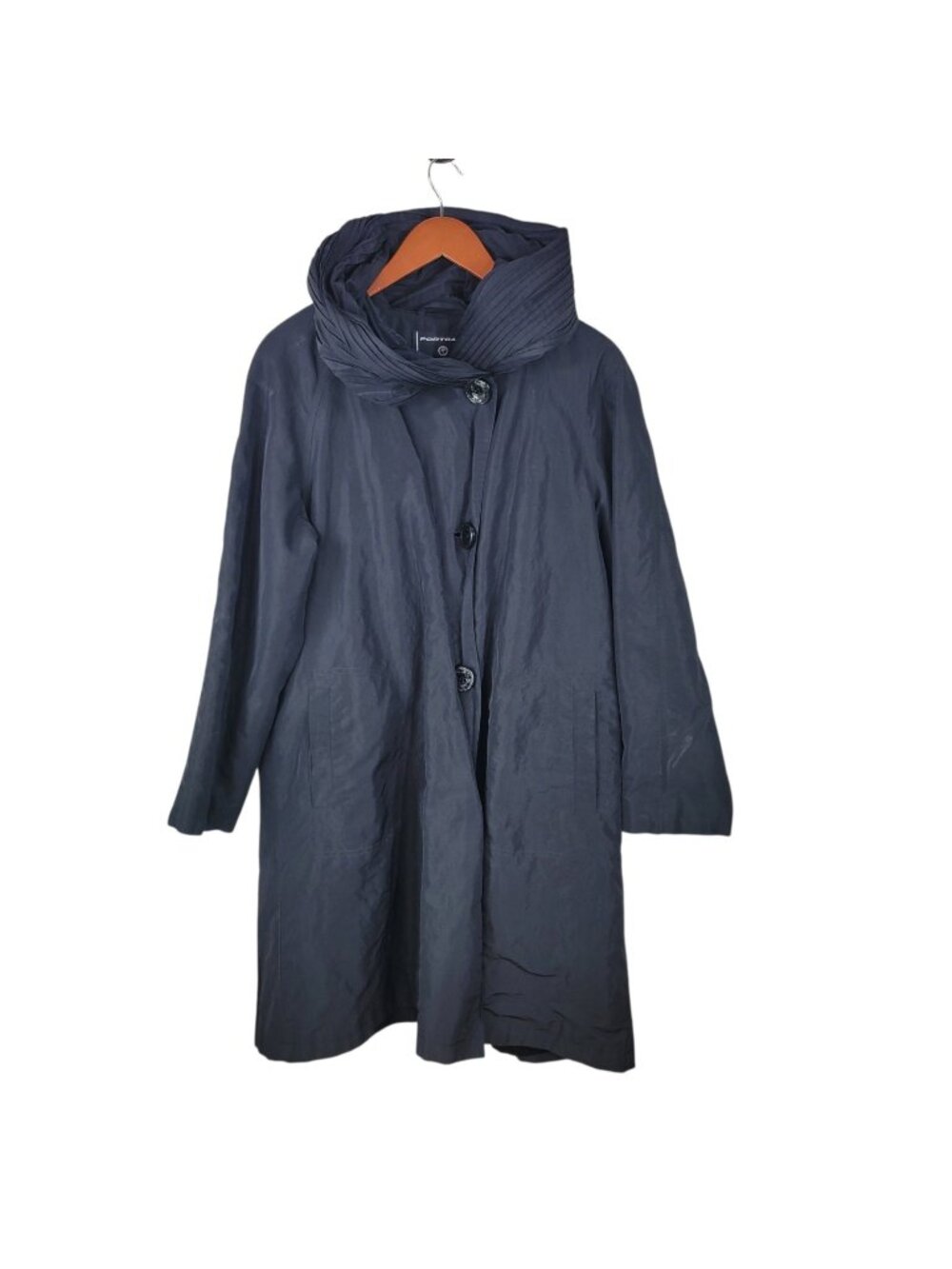 Vintage Trench Coat 6 Petite Peacoat Raincoat Spring Navy Detective Long Duster